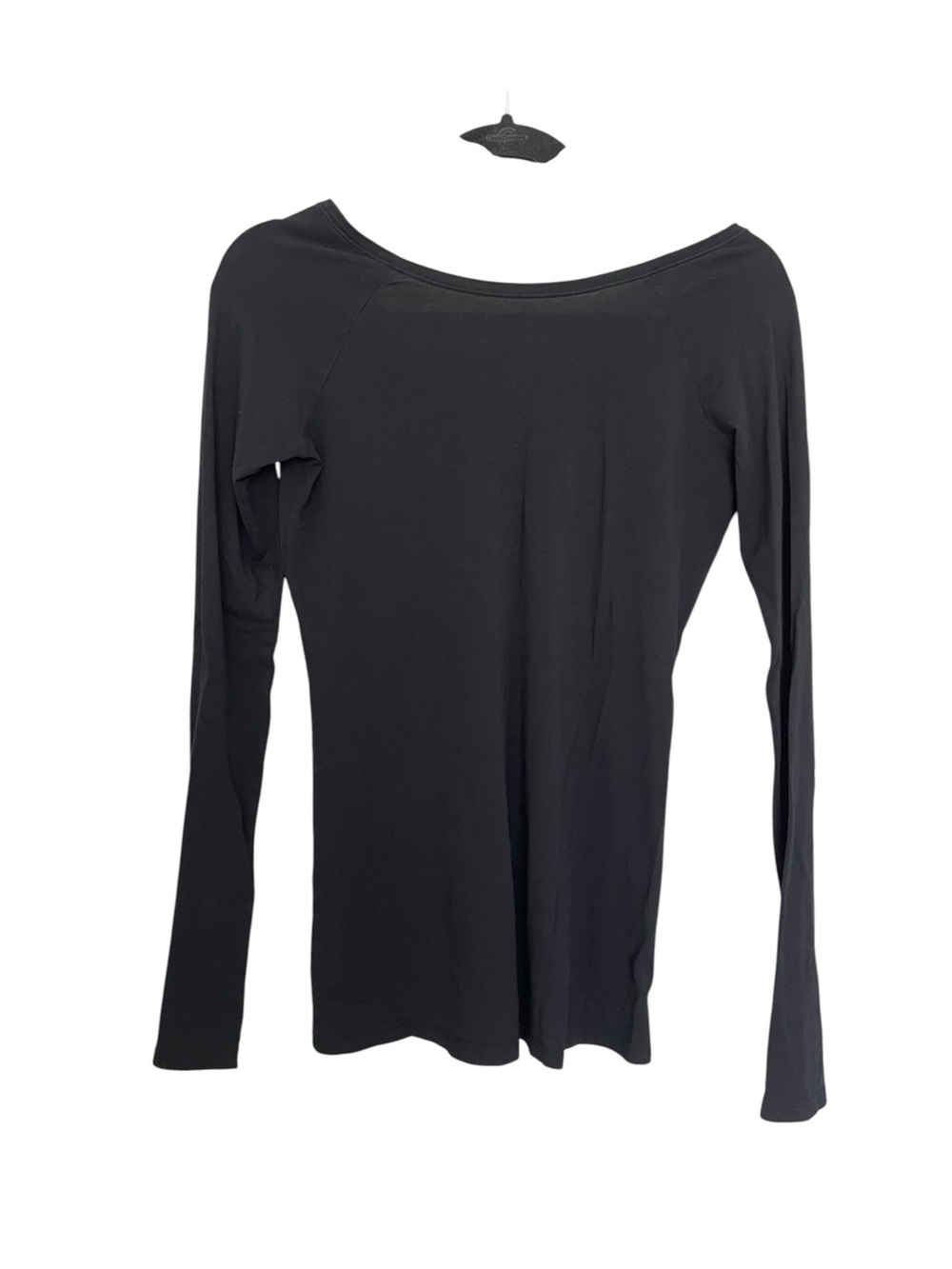 Vince Black Boatneck Long-Sleeve Tee